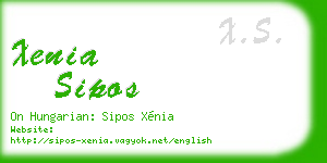xenia sipos business card